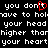 Black background with white pixelated text repeating phrases and a red heart symbol replacing the 'o' in 'don't' on the first line.