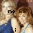 Two women in a pixelated image with text overlays changing across frames, showing affectionate poses and text variations.