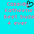 Pixelated text on cyan background with black heart symbol replacing 'y' in first name.