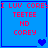 Blue square with red pixelated text "I LUV COREY TEETEE ND COREY" and blue heart symbols in four quadrants.