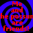 Four identical with blue and black spiral backgrounds display red text reading "Me and the possum are friends!" in a pixelated font