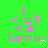 Green background with pink text reading "I won't wait forever" and a small pink heart icon, with visible animation changes in heart position and text color across frames.