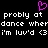 A static pixel art image with white text on a black background, featuring a pink heart symbol above the text.