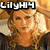 Pixelated image of a woman with blonde hair in three distinct poses with overlaid text labels.