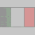 A sequence of color blocks and text elements showing repeated 'Italy' in green, white, red with varying opacity and style.