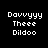 Four display pixelated text with blue highlight bars shifting across on a black background
