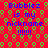 Red background with green and brown pixelated patterns, blue text reading "Bubblez is my nickname !!!!!" repeated in four quadrants.