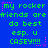 Blue background with green pixelated text repeating 'my rocker friends are do best esp. u CASEY!!!!' and pink star accents.