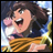 Pixelated anime-style character with brown hair and yellow clothing on left, next to black background with white text "Anime IM" above smaller "COM" on right.
