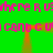 Green background with repeated pink text and orange vertical bars, animated to shift horizontally.