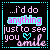 ...I'd do anything just to see you smile with a cyan heart symbol and pixelated text on black background.