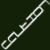 A white pixelated chain on a dark green background, angled diagonally from bottom-left to top-right with visible link segments.