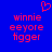 Blue background with red pixelated text and a heart symbol above the text.