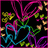 Pixelated icon with colorful abstract lines forming a heart shape on black background, pink text "i IONE" top right and "COLE WAGORA 10.1.07" bottom center.