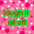 Pixelated pink background with white and pink dots, green text 'laugh it all off', orange text 'life is to short for DRAMA', blue text '!!!!!' at bottom.
