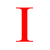 A static contact sheet frame showing a red "I" letter, red heart symbol, and red text "Britt" on white background with gray transparency area.