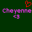 Pixelated red heart symbol above two identical pink text strings on dark green background.
