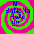 A static image with a green and pink spiral background displaying blue text reading "Mr. BaNaNa HeAd !!!!!!!" in four identical quadrants.