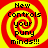 Four identical display a red and yellow spiral background with black text reading "New Controls your puny minds!!!" in a pixelated font
