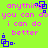 Bright green background with pink text repeating 'anything you can do i can do better' and blue pixelated square icons in four corners.