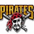 Pixelated pirate-themed icon with skull wearing red bandana, crossed swords behind it, and 'PIRATES' text above in yellow block letters.