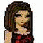 Pixelated character with brown hair in a red top, blue jeans, and large red boxing gloves; text reads RACHEL MEATWAD with heart symbol.
