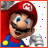 Animated contact sheet of Mario character with varying facial expressions and background colors across 9 frames, each frame showing a different color border around the icon.