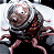Pixelated figure with large eyes and multiple tentacle-like appendages against a light background.