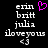 Pixelated text list with names and phrases on black background, one frame shows pink heart symbol above 'erin' text.