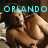 A pixelated image of a person lying down with text overlays reading 'ORLANDO BLOOM'S' and 'A CUTIE!!!' in cyan.