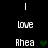 Pixelated text and green heart symbols on black background, with alternating visible and hidden heart elements.
