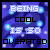 Pixelated blue background with glowing light effects and text reading "BEING COOL IS SO OVERRATED" in white block letters.