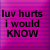Static pixelated text icon with pink and purple striped background displaying three lines of black blocky text.