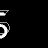 A 4x4 contact sheet of a black-and-white animated text icon showing distorted, glitchy white letters on a black background with partial gray transparency at the bottom right.