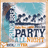 Pixelated icon shows a figure in blue clothing holding a microphone against a light blue background with text reading "FRANKS PARTY" and orange accents.