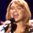 A pixelated 48x48 animated buddy icon featuring a woman singing into a microphone on the left and green text "OriginalIcons.com" on a dark background on the right, displayed as two side-by-side frames in a contact sheet layout.