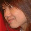 nine pixelated portrait images showing a person with long brown hair in various poses and lighting conditions, arranged in three and three