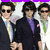 six showing three people in various poses with overlaid text reading NICK, JOE, AND KEVIN THE JONAS BROTHERS! [PRETTY COMMITTEE RULES!!!]
