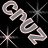 Animated contact sheet showing two frames of a pixelated 'G' and 'U' text icon with starburst effects on black background.