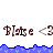 Brown text 'Plsre <3' repeated across a white background with blue pixelated wave border, partially obscured by gray overlay in lower right.