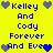 Yellow background with blue pixelated text and heart symbols arranged in a pattern, showing animated heart color changes between blue and gray