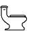 Animated sequence of white toilet icons with black and gray elements showing various states including closed lids, open seats, and figures in motion.