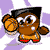 A 4-frame animated contact sheet of a pixelated cartoon character holding and interacting with basketballs against a purple starburst background.