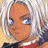 A 48x48 pixel buddy icon featuring a stylized anime character with silver hair and blue eyes on the left, paired with text reading "Anime IM" and "com" on a black background to the right.