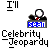 Pixelated with text overlays and a recurring 'SCAN' button, featuring a character in various poses and phrases like 'I'll take', 'for $100!', and 'Damn you'