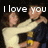 Two people embrace in a dark setting with text overlays changing across frames.