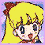 Five pixelated anime-style character portraits arranged in a , each with distinct hair colors and accessories against light backgrounds
