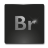 Pixelated grayscale icon with large 'B' and smaller 'r' on dark background, framed by light gray border.