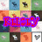 Pixelated of small icons with overlaid text 'KELLY' and 'AWESOME', plus a neon-style graphic with number 43