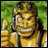 Pixelated character with yellow skin and brown hair gives a thumbs-up against green background, next to black with white text